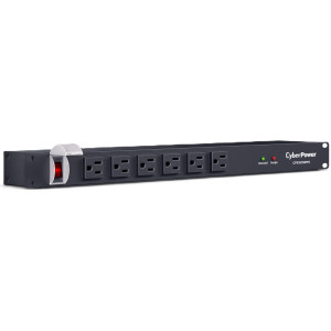 CyberPower CPS1615RMS Rackmount surge protector, 15-Amp, 1800 Joules, 16 NEMA 5-15R outlets